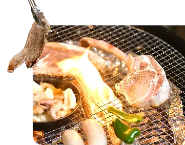 バーベキューの写真です